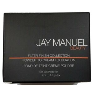 NIB JAY MANUEL Filter Finish Collection Powder Cream Foundation MEDIUM 1~Lot 2~